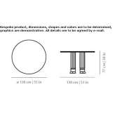 Round marble table Vaughan