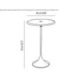 Round marble table Pinseque