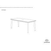 Rectangular wooden dining table Talachyn