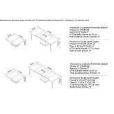 Wooden extendable table with height adjustment Newfield