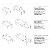 Extendable rectangular wooden table Cehegin