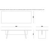 Fenix-NTM® rectangular table Ipueiras