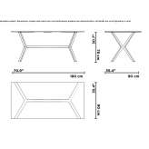 Rectangular dining table Kadina