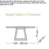 Square table for the living room Osoyoos