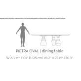 Estremoz oval marble dining table Morre