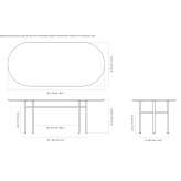 Oval dining table Teneria