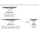 Rectangular dining table Tomino