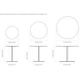 Round steel dining table Nambour