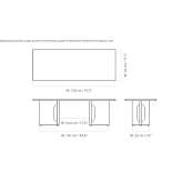 Rectangular living room table made of natural stone Samashki