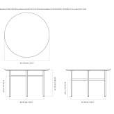 Round dining table Teneria