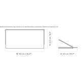 Rectangular table mounted to the wall Nenton