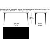 Rectangular dining table made of solid wood Guetzkow