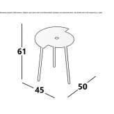 Modular metal coffee table Lauco