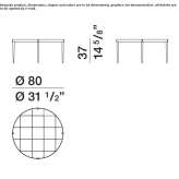 Round crystal coffee table Adelanto