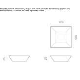 Square low marble coffee table Loculi