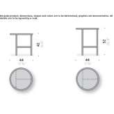 Round ash coffee table Stodtlen