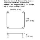 Square coffee table Horasan