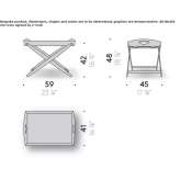 Coffee table with tray Beriu