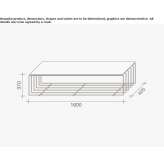 Rectangular wooden coffee table Cestona