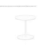 Okrągły stolik boczny wysoki Fenix-NTM® Carencro