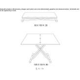 Extendable coffee table made of eco-wood, height adjustable Overveen