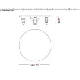 Round coffee table made of MDF Montafia