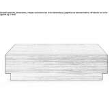 Square wooden coffee table for the living room Brebu