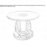 Coffee table with lighting for the living room Ponderay