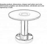 Coffee table with lighting for the living room Lubrza