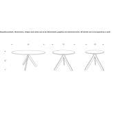 Low, round, ceramic coffee table Eremo