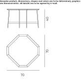 Octagonal stone coffee table Rujiena