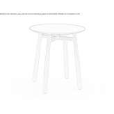 Round side table Hodosa