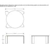 Low round coffee table made of marble Holmpton