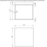 Square side table Scicli