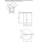 Round coffee table for the living room Puelches