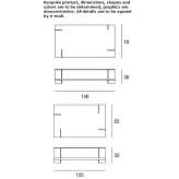 Low coffee table with storage space Belleair