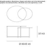 Low, round, glass coffee table Dorfhain