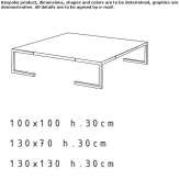 Square crystal coffee table Zellwood