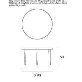 Low round coffee table Dangriga