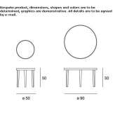 Low round coffee table Dangriga