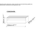 Modular Carrara marble coffee table with storage space Sorga