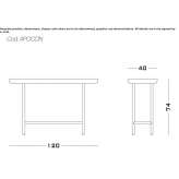 Marble console table Iselin