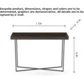 Rectangular wooden console table Maniwaki