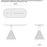 Oval console table with a porcelain stoneware top Zuidhorn