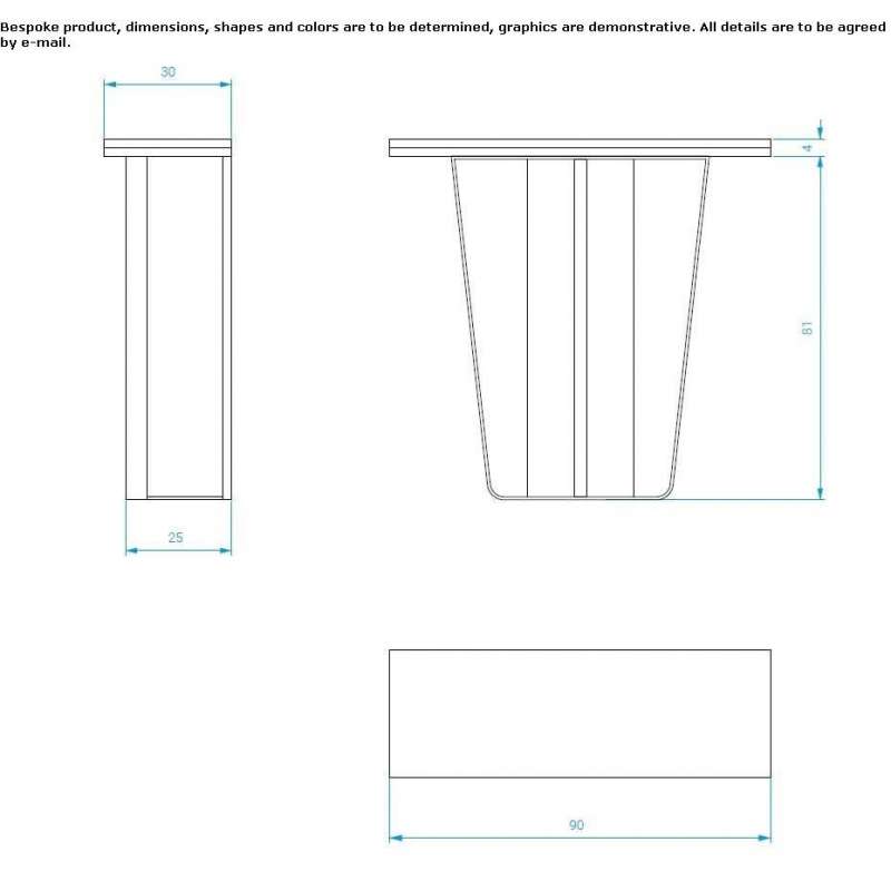 Rectangular console table Ondores