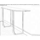 Rectangular glass console table Vecses