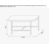 Wooden console table Orofino