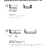 Rectangular wooden console table with shelves Mayford