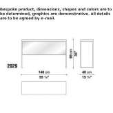 Rectangular wooden console table Darica