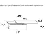 Wall-mounted console table Nacuche